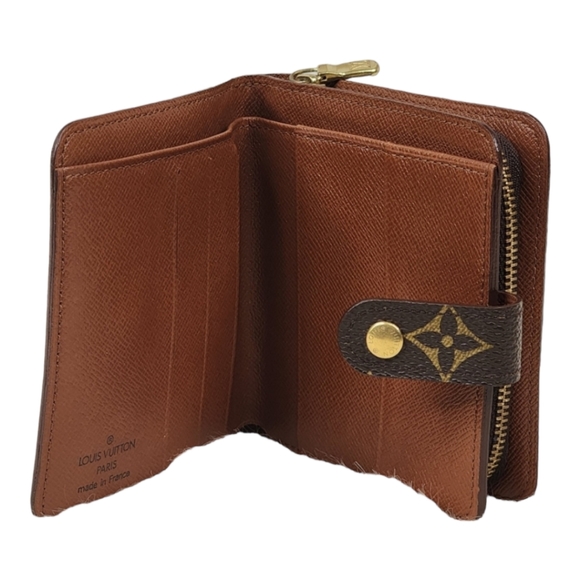 💕HP💕💯Authentic Louis Vuitton Monogram Compact Zip Bifold💕 - Picture 6 of 9